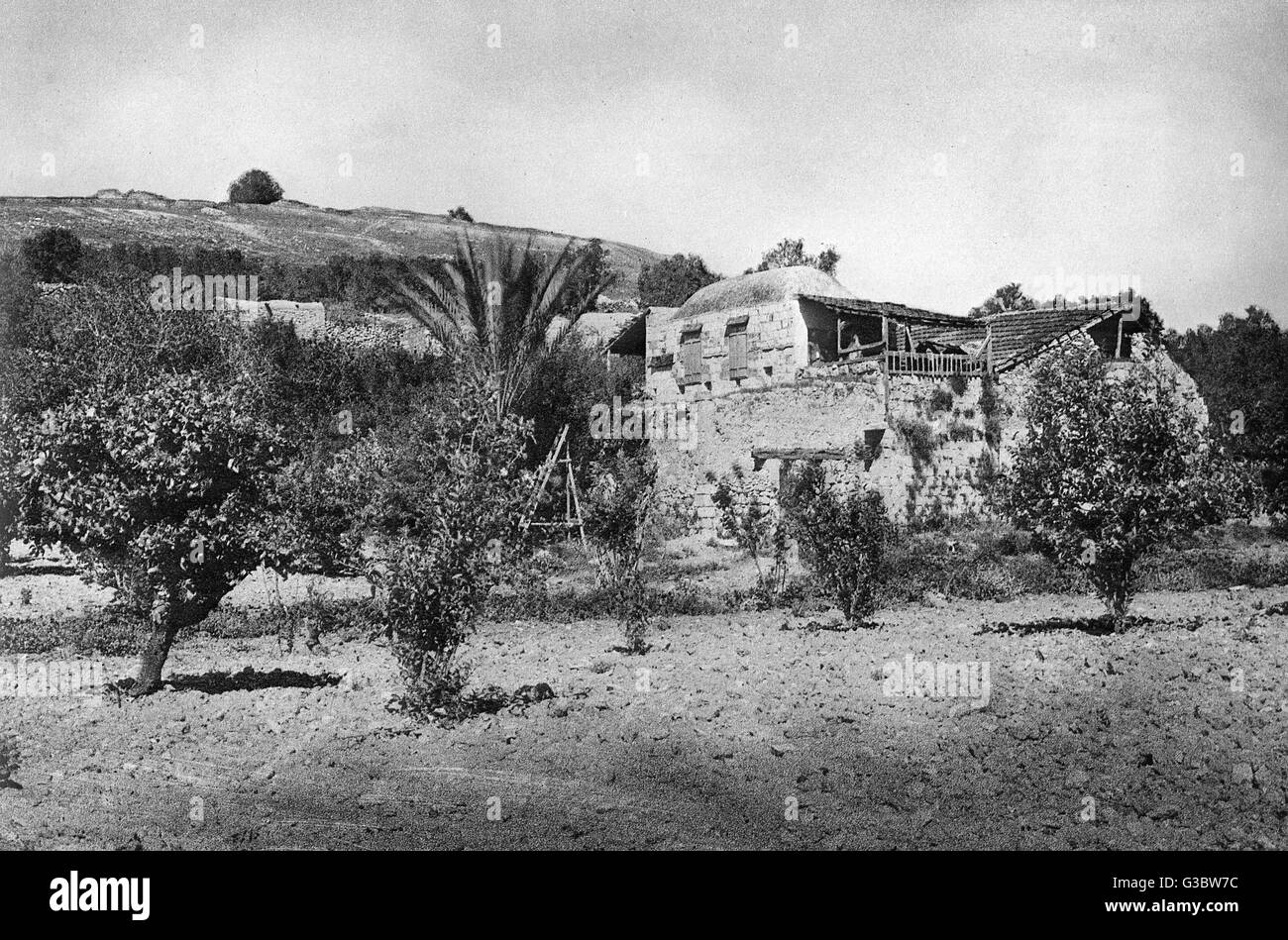 Szene am Fuße von Tel Dothan, Heiliges Land Stockfoto