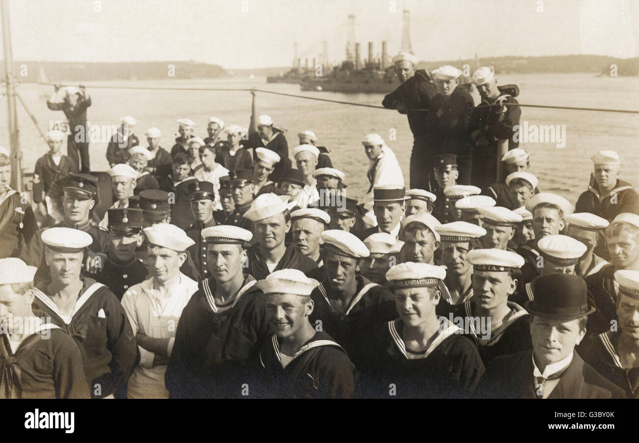 Zwei USSchlachtschiffe der 2. Division der Atlantic Fleet, USS