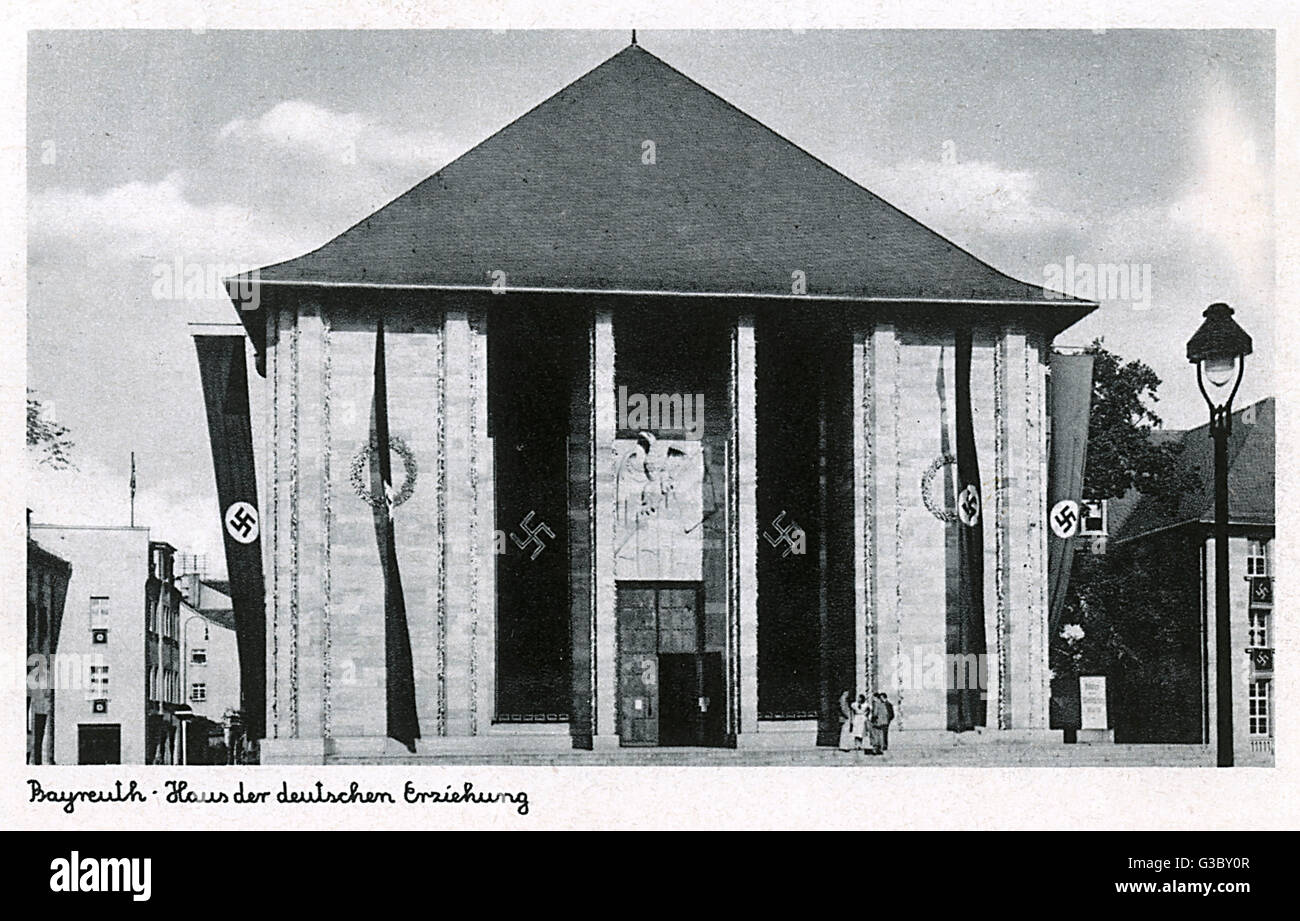 Bayreuth, Deutschland - Haus der deutschen Bildung Stockfoto