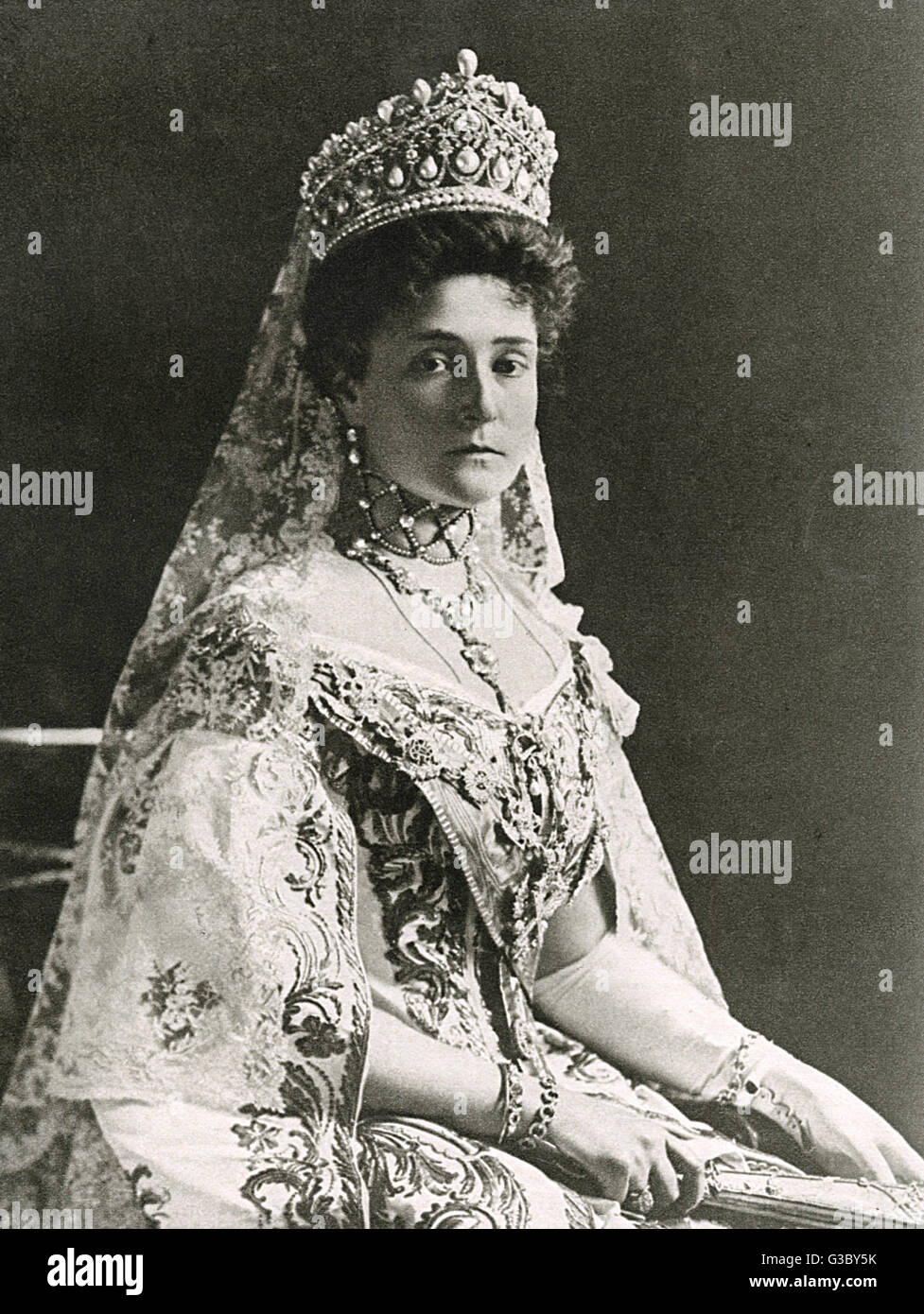 Alexandra Feodorowna Romanova aus Russland Stockfoto