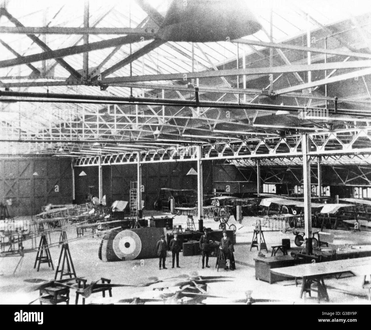 WW1 - British Aircraft Factory Datum: ca. 1917 Stockfoto