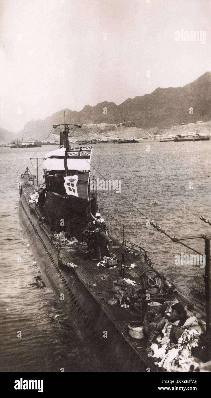 Italienisches U-Boot HMS X2, Galileo Galilei, WW2 Stockfoto