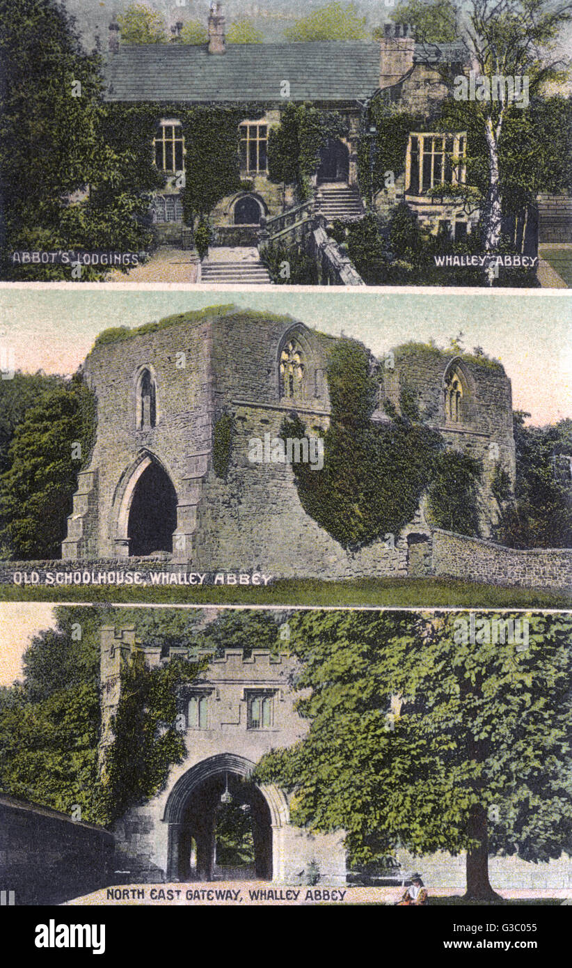 Whalley Abbey - Aussicht - Lancashire, England Stockfoto