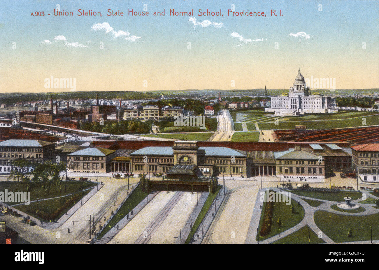 Allgemeine Ansicht, Providence, Rhode Island, USA Stockfoto