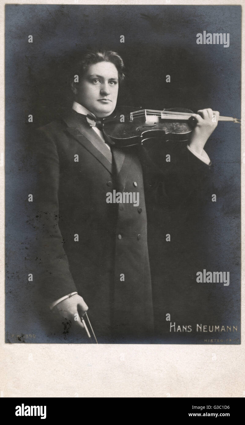 Hans Neumann - Violinist Stockfoto