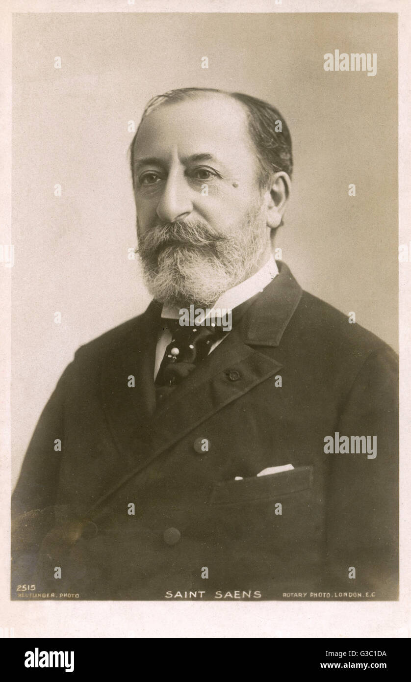 Charles-Camille Saint-Saëns (1835-1921), französischer Musiker und Komponist Datum: 1906 Stockfoto