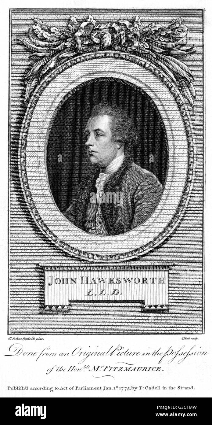 John Hawkesworth - englischer Autor und Buchredakteur Stockfoto