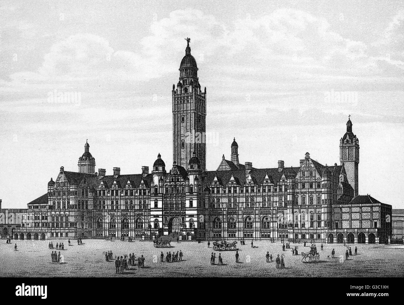 Design für das Imperial Institute, South Kensington, London Stockfoto