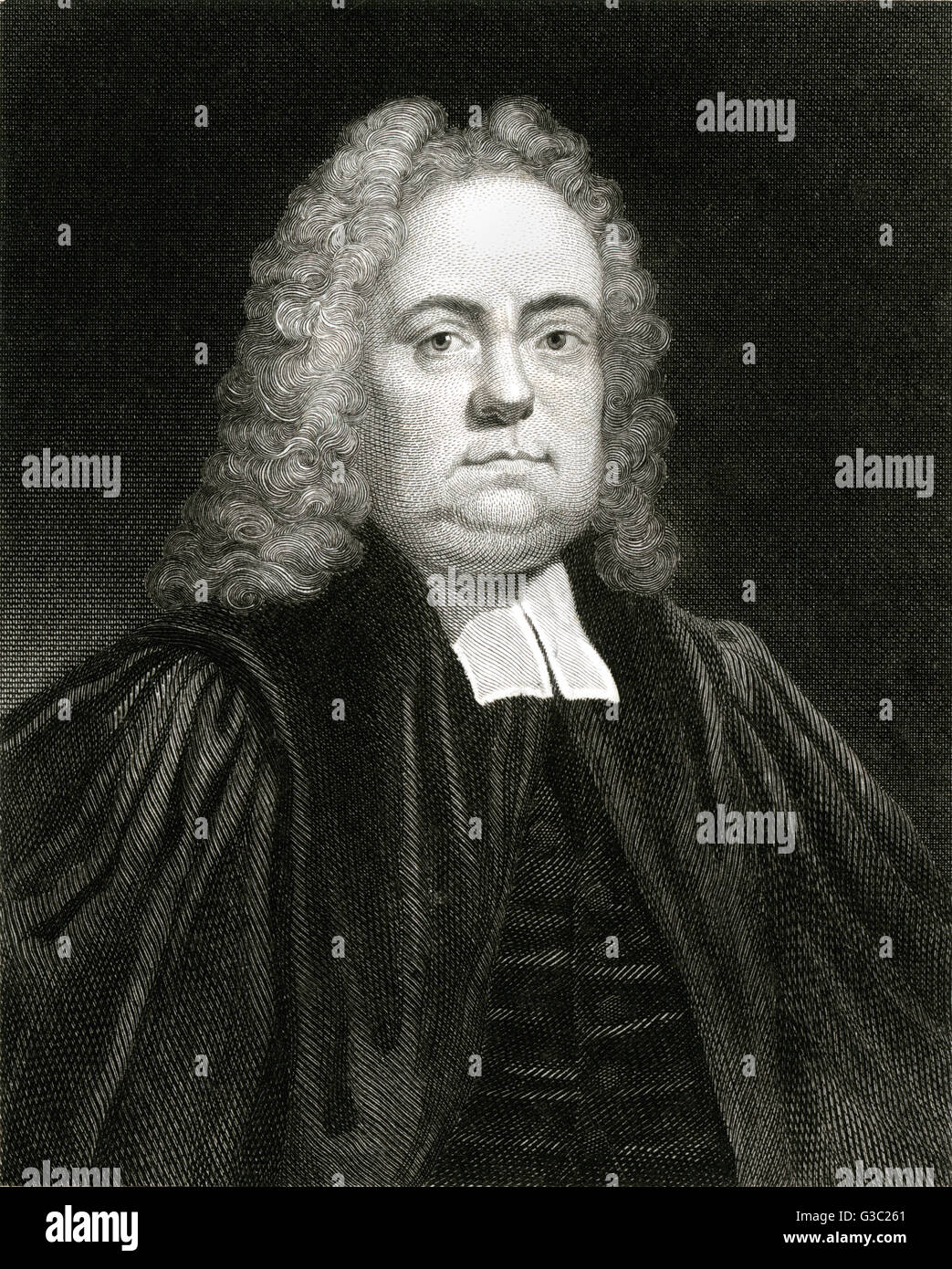 Matthew Henry (1662-1714) - englische Bibel Kommentator, Minister einer presbyterianischen Gemeinde in Chester und Schriftsteller. Auch bekannt als Nonkonformist göttlichen und Theologe.     Datum: ca. 1700 Stockfoto