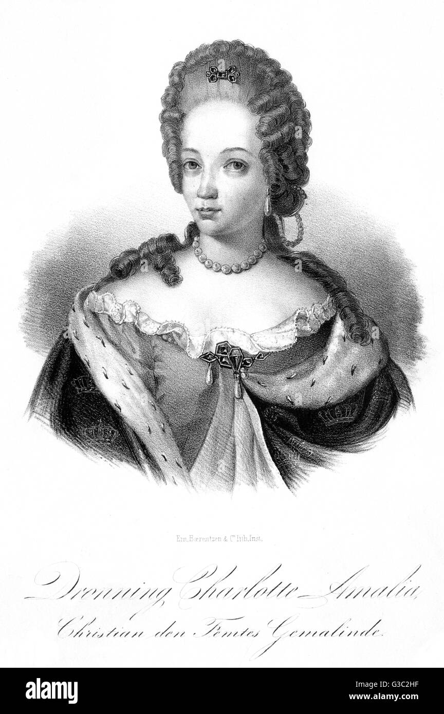 Charlotte Amalie von Hesse-Kassel Stockfoto