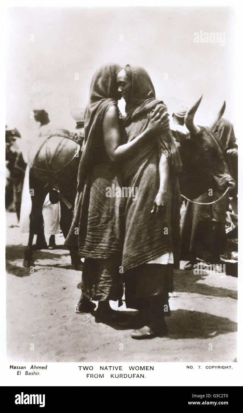 Zwei indianische Frauen aus Kurdufan, Sudan Stockfoto