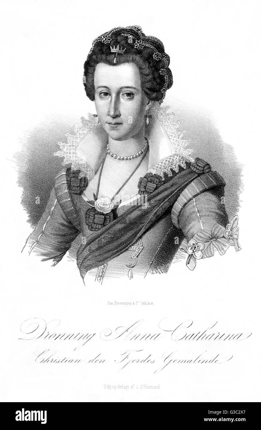 Anna Catharina, Ehefrau von Christian IV Stockfoto