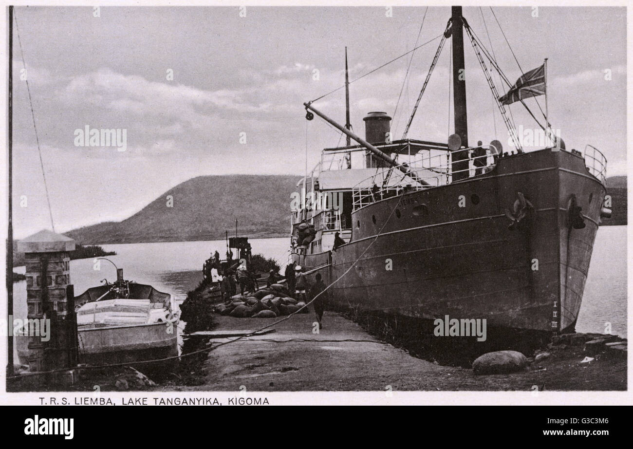 TRS Liemba, deutsches Schiff, Tanganjikasee, Kigoma Stockfoto