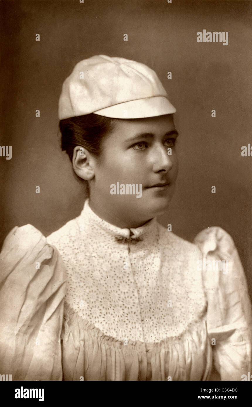 Charlotte "Lottie" Dod (1871 – 1960), Sportlerin, Tennisspieler und fünfmal Wimbledon-Champion, war die jüngste Person jemals zu einem Damen Einzel-Titel in Wimbledon gewinnen, zusammen mit Babe Zaharias aufgeführt ist, als die vielseitigste weibliche athl Stockfoto