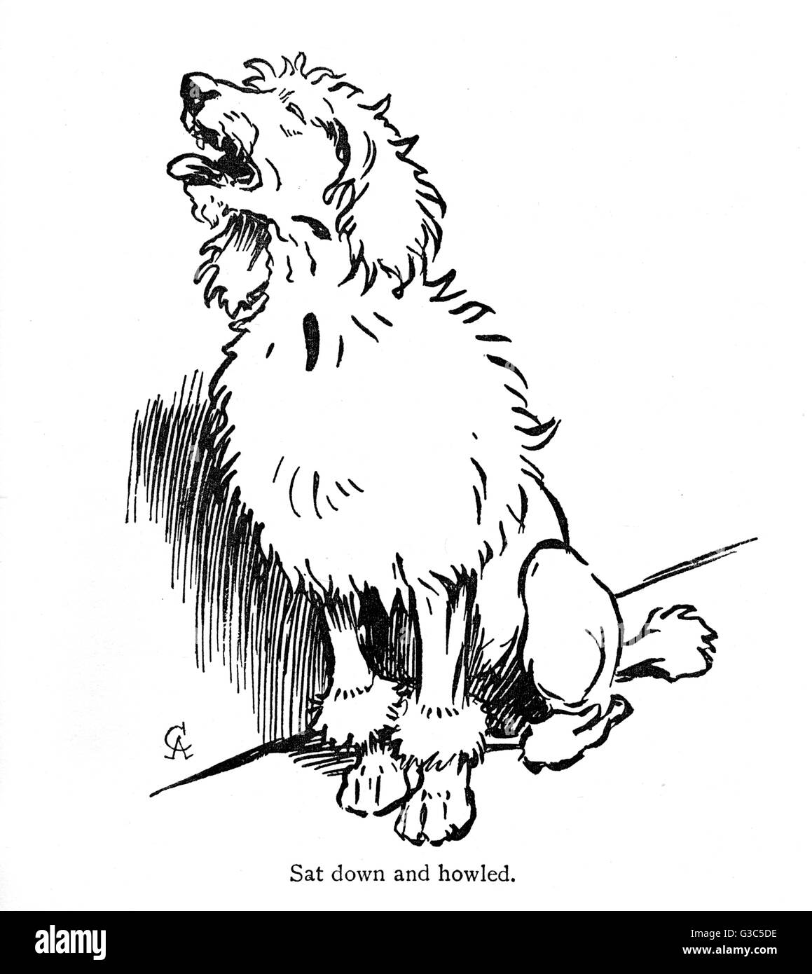 Illustration von Cecil Aldin, Moufflou, von Ouida Stockfoto