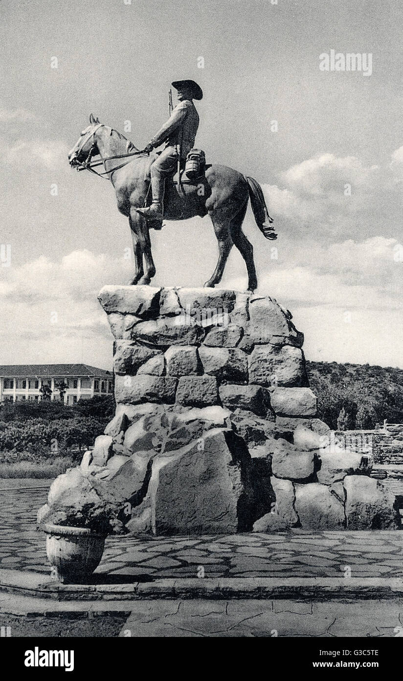 Reiterdenkmal, Windhoek, Südwestafrika Stockfoto
