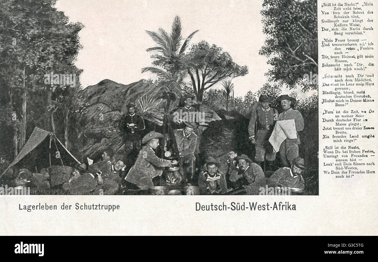 Deutsche schutztruppe im lager Fotos und Bildmaterial in hoher