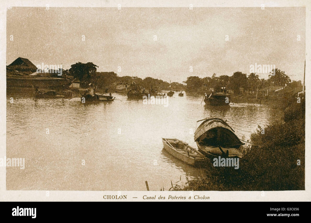 Vietnam - Cho Lon - der Kanal der Töpfereien Stockfoto