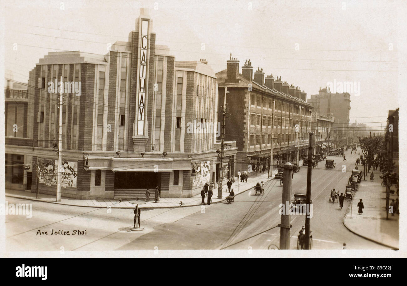 China - Shanghai - Avenue Joffre (Französisch International Settlement).     Datum: ca. 1930er Jahre Stockfoto