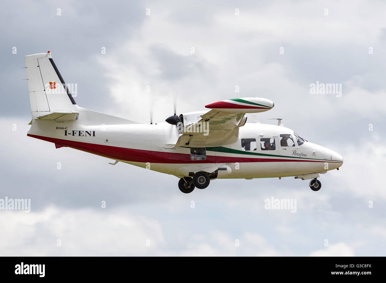 Italienischen Piaggio P-166 C gebaut zweimotorige Leichtflugzeug-FENI Stockfoto