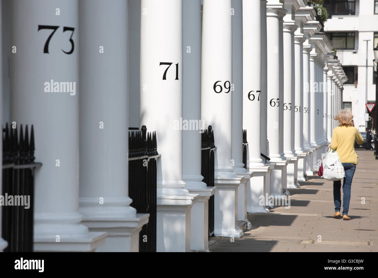 Onslow Square, South Kensington, London, England, Vereinigtes Königreich Stockfoto