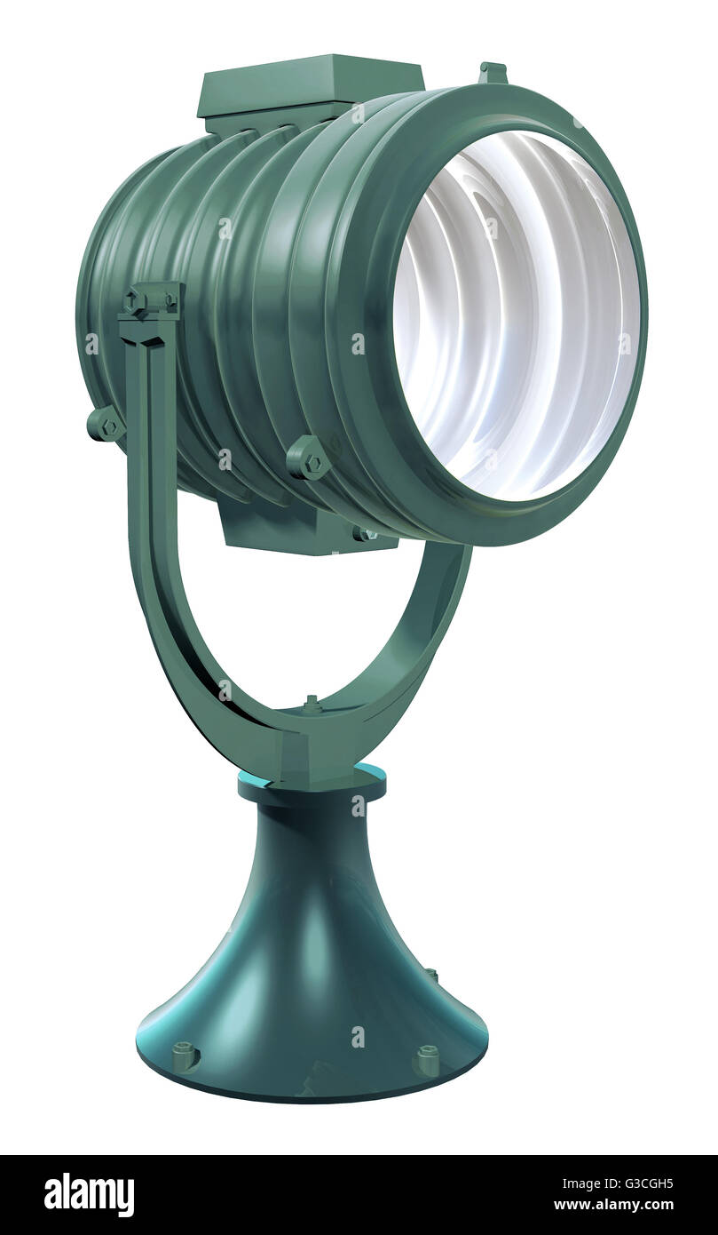 Outdoor-Suchscheinwerfer Himmel, Bühne Lampe - 3d illustration Stockfoto