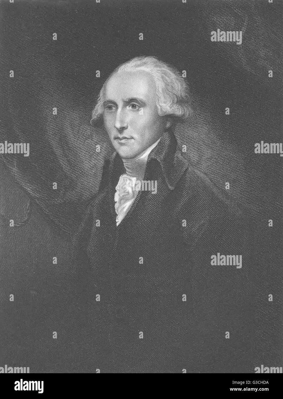 DIE richtige HONBLE WILLIAM WINDHAM: Sir Joshua Reynolds, antique print 1835 Stockfoto