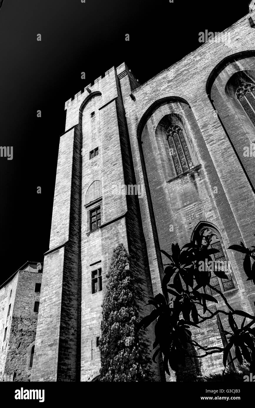 Papstpalast, Avignon, Provence, Vaucluse, Südfrankreich, Frankreich, Europa, Stockfoto