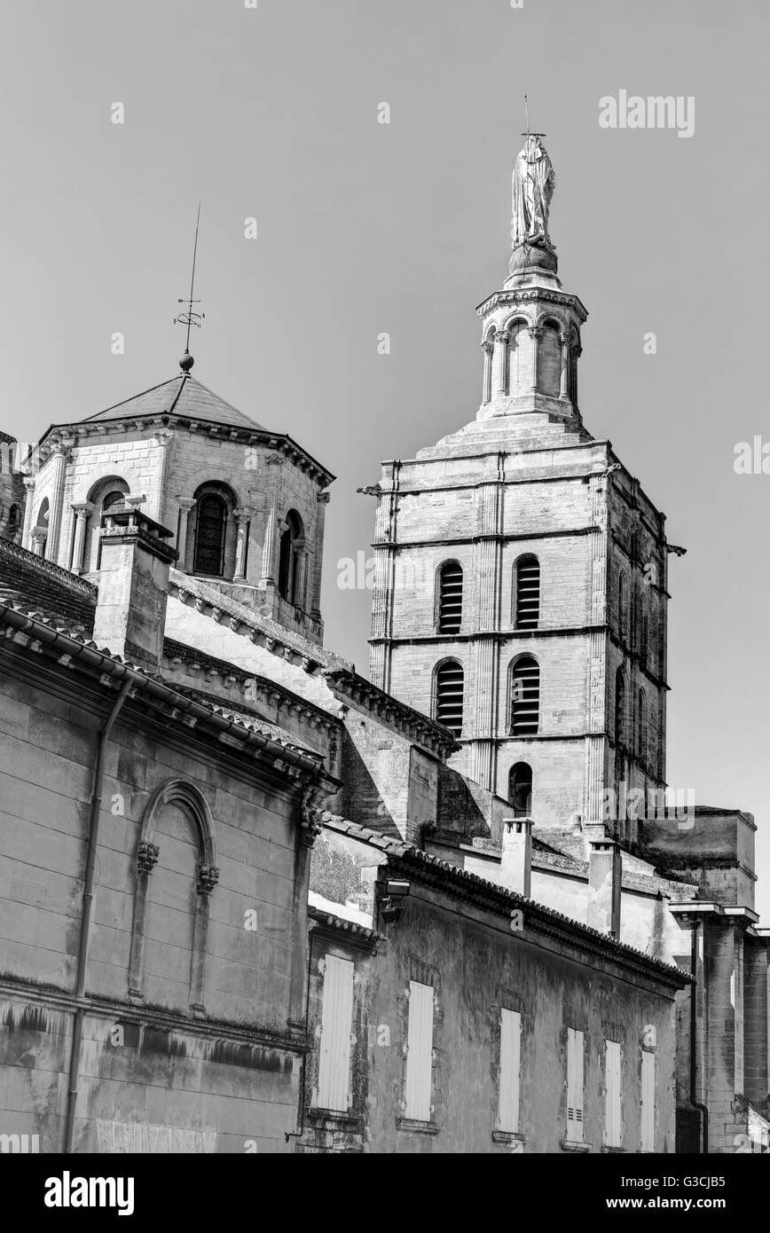 Papstpalast, Avignon, Provence, Vaucluse, Südfrankreich, Frankreich, Europa, Stockfoto