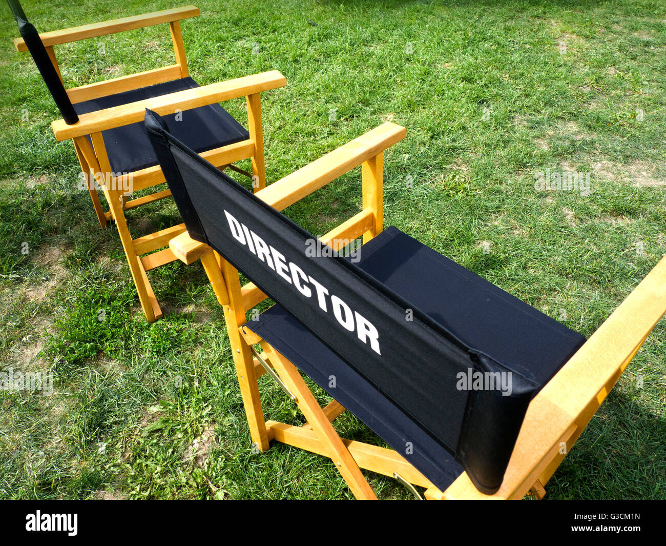 Regie-Stuhl Stockfoto