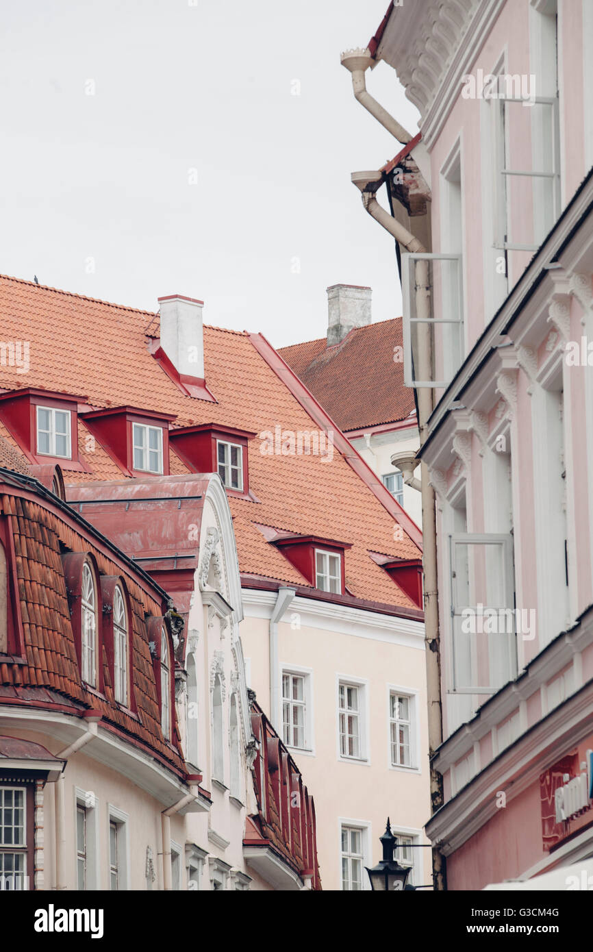 Häuser in Tallinn, Stockfoto
