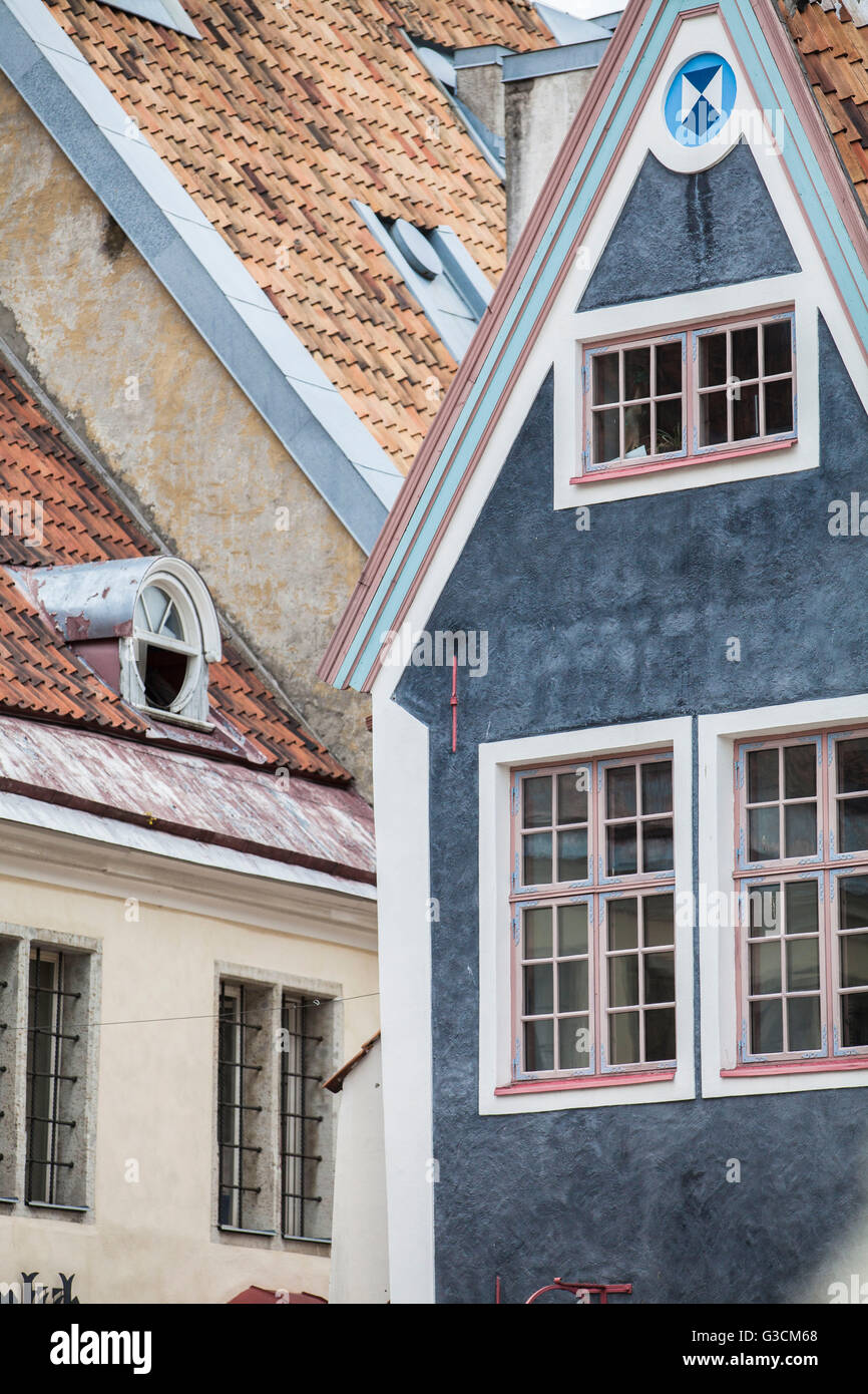 Fassaden in Tallinn, Stockfoto