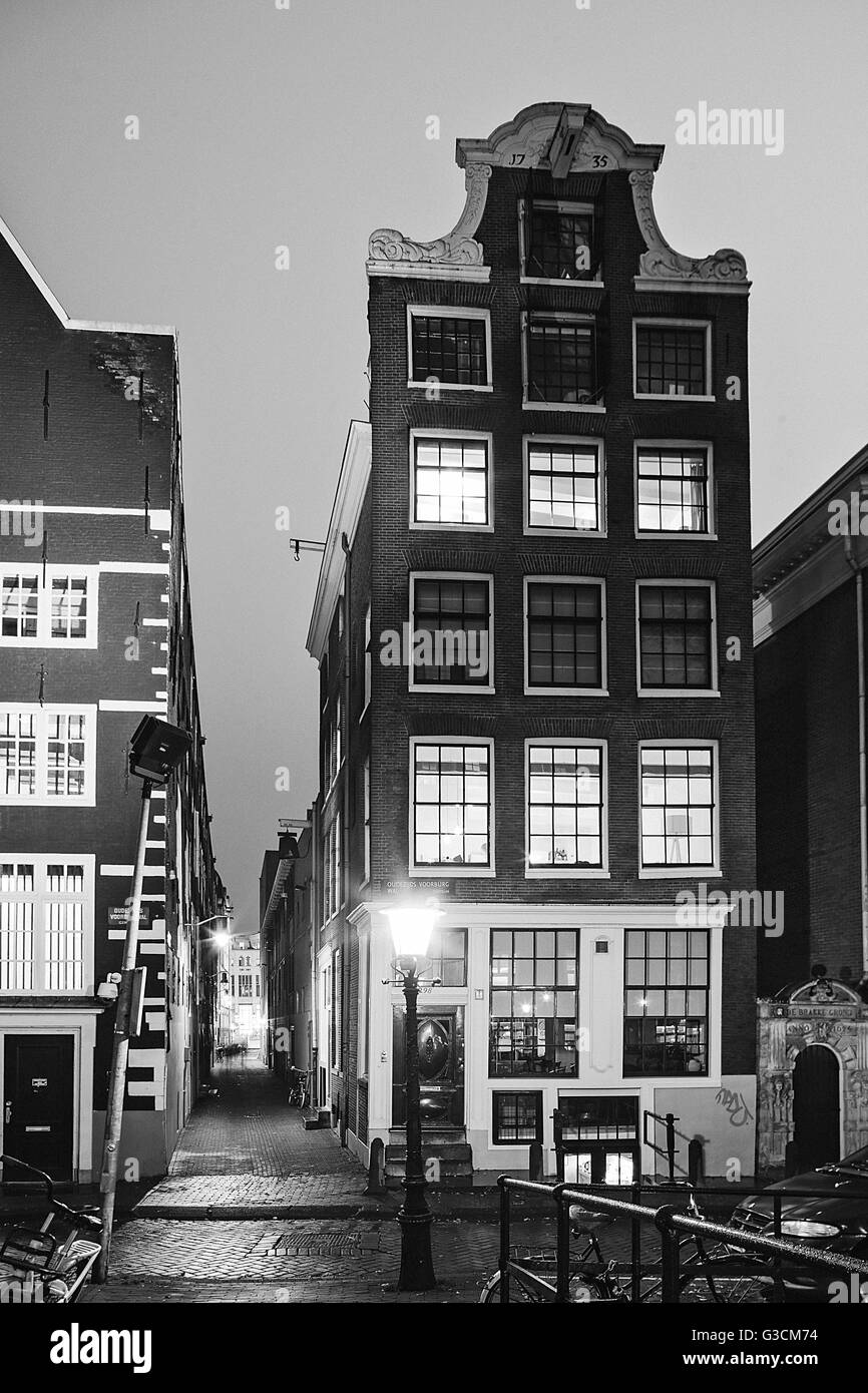 Häuser in Amsterdam Zentrum Stockfoto
