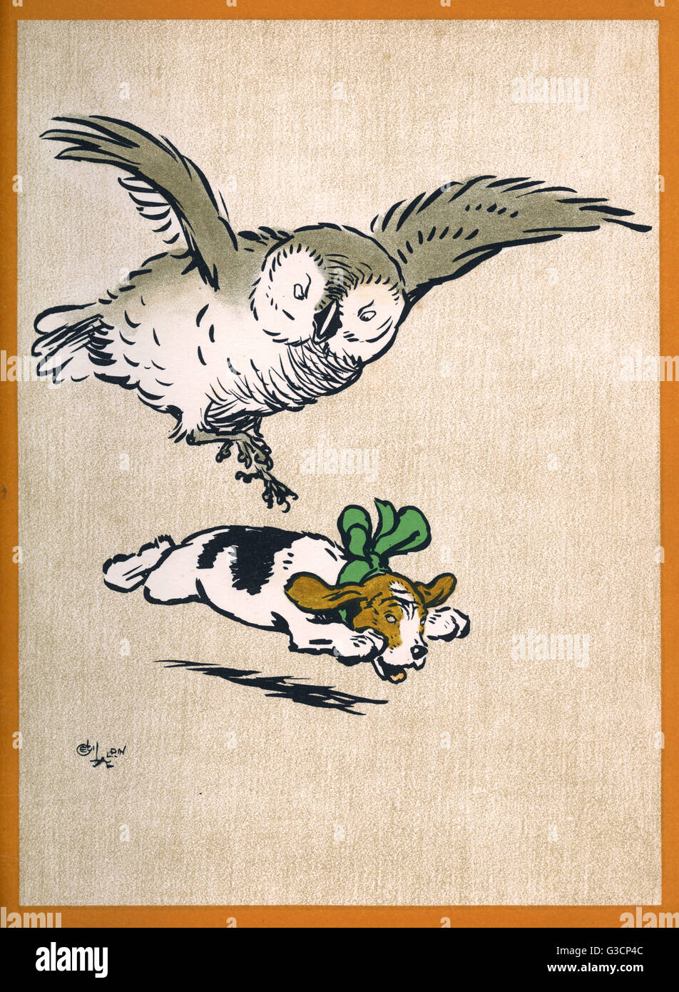 Illustration von Cecil Aldin, Field Babies Stockfoto