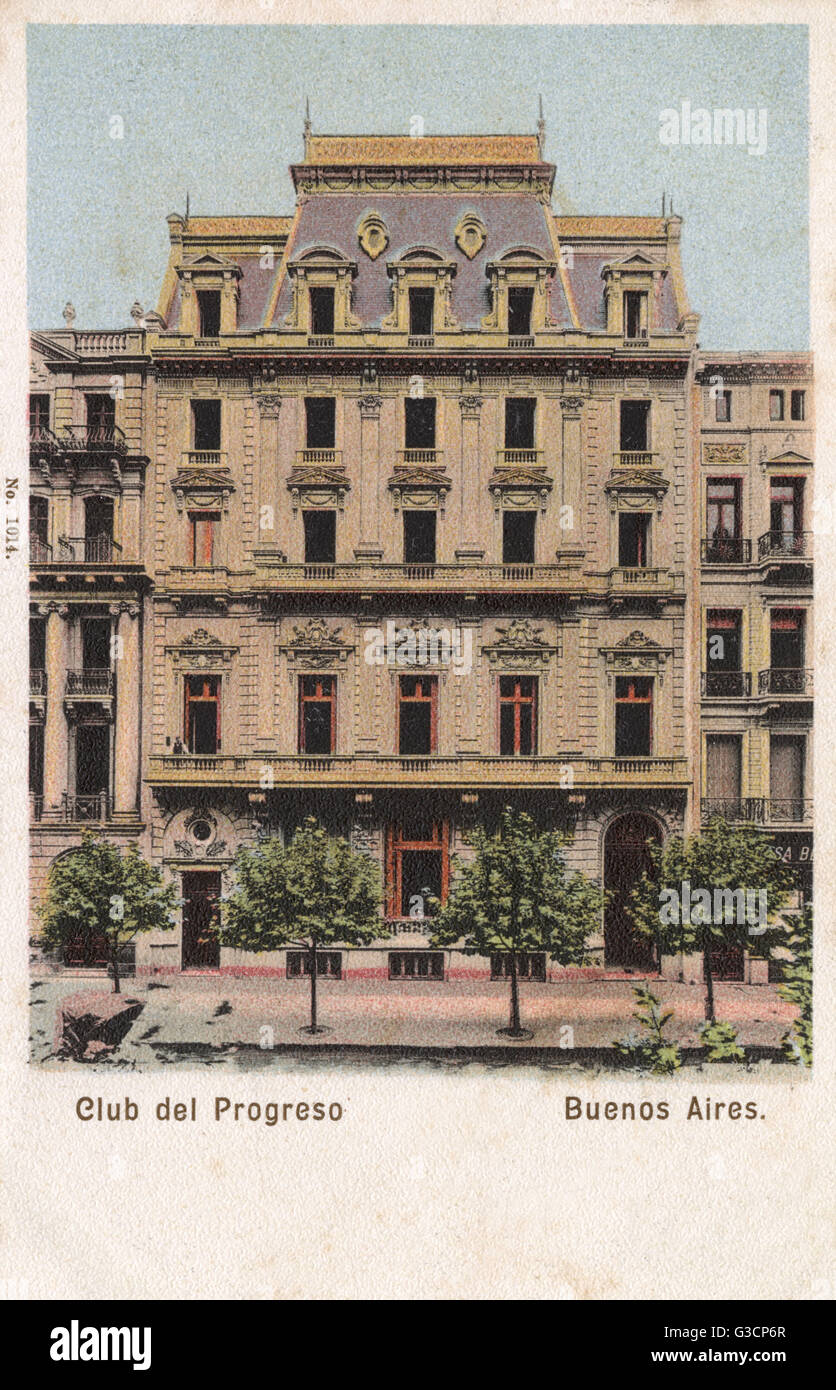 Buenos Aires, Argentinien - Club del Progreso Stockfoto