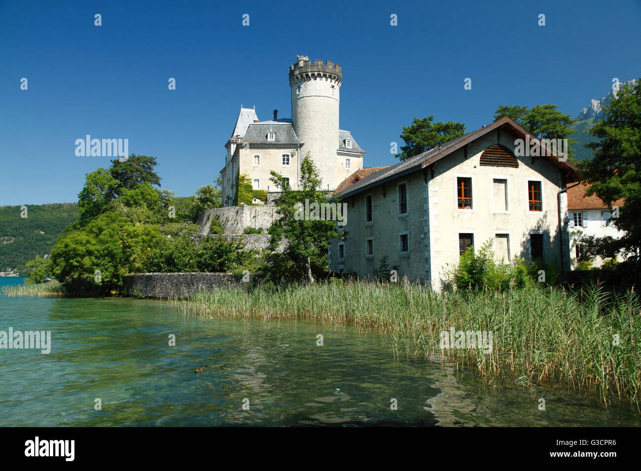 Château Ruphy Annecy See Stockfoto