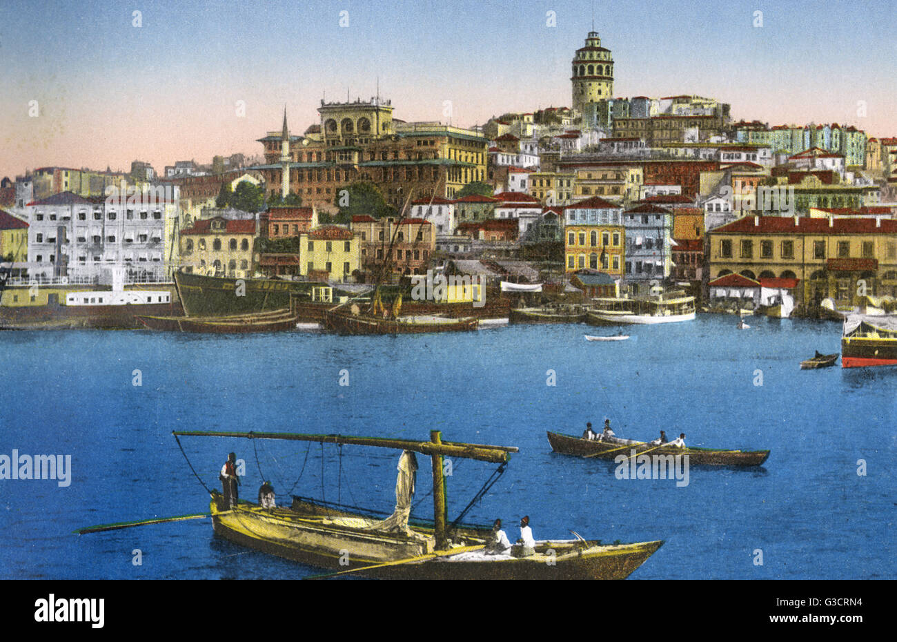 Die Pera- und Galata-Distrikte von Istanbul, Türkei Stockfoto