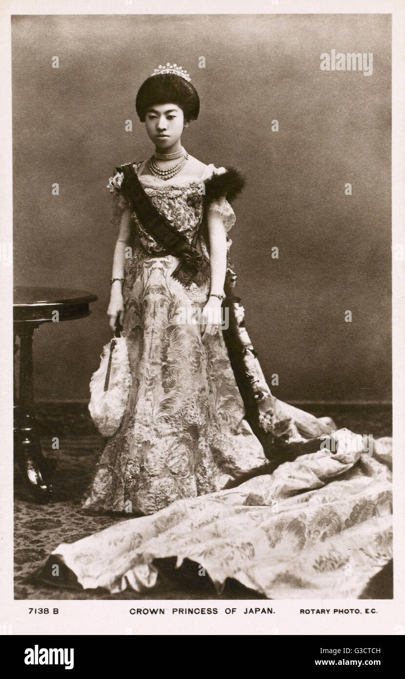 Japan - die Kronprinzessin Teimei (spätere Kaiserin) Stockfoto