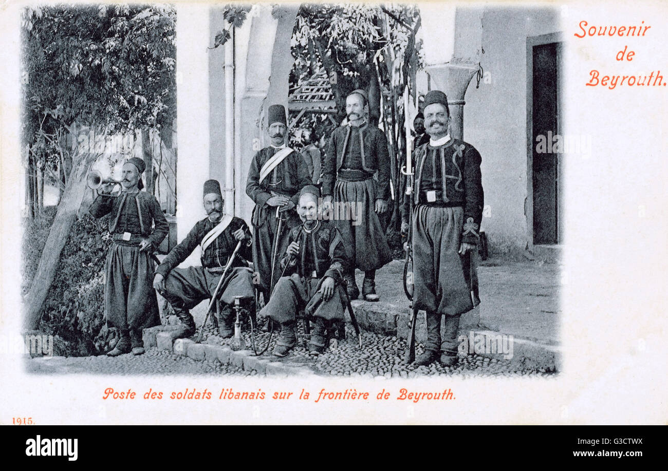 Truppe der Grenzschutzbeamten - Beirut, Libanon Stockfoto