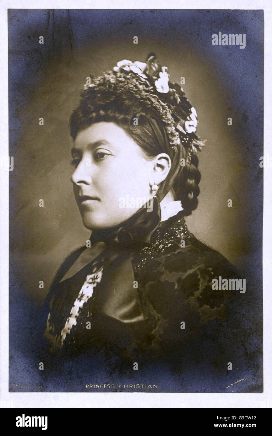 Prinzessin Helena Augusta Victoria (1846-1923) - Prinzessin Christian von Schleswig-Holstein durch Heirat, Mitglied der britischen Königsfamilie, die dritte Tochter und fünftes Kind von Königin Victoria und Prinz Albert. Eine feine fotografische Porträt von Bassano. Stockfoto