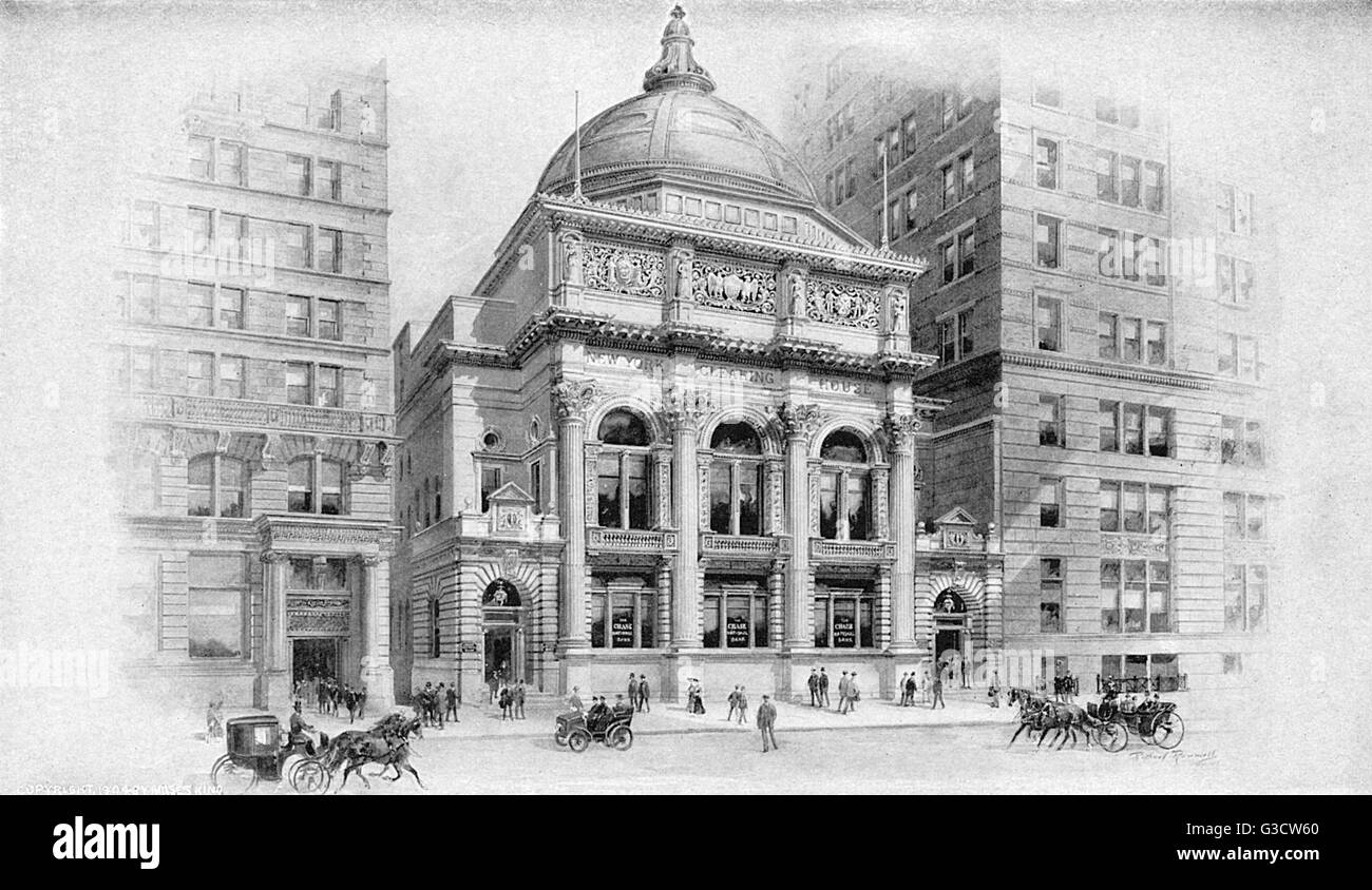Clearing House (Associated Banks) New York, New York, USA, gebaut im Jahre 1896.      Datum: ca. 1900 s Stockfoto