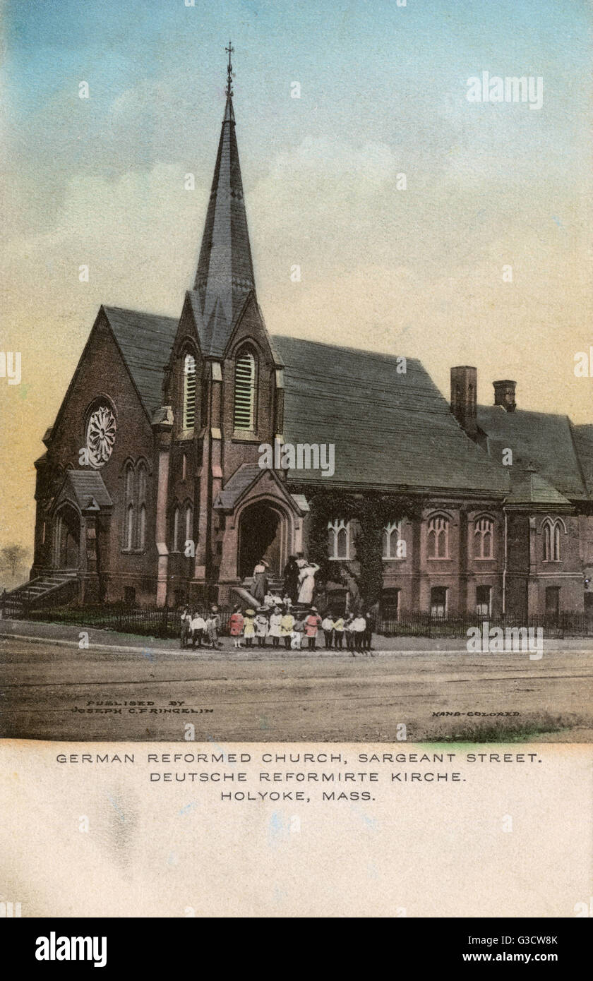 Deutsche Reformkirche, Holyoke, Massachusetts, USA Stockfoto