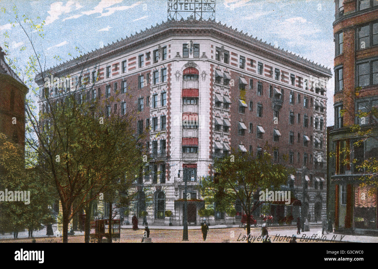 Lafayette Hotel, Buffalo, New York State, USA.      Datum: um 1910 Stockfoto