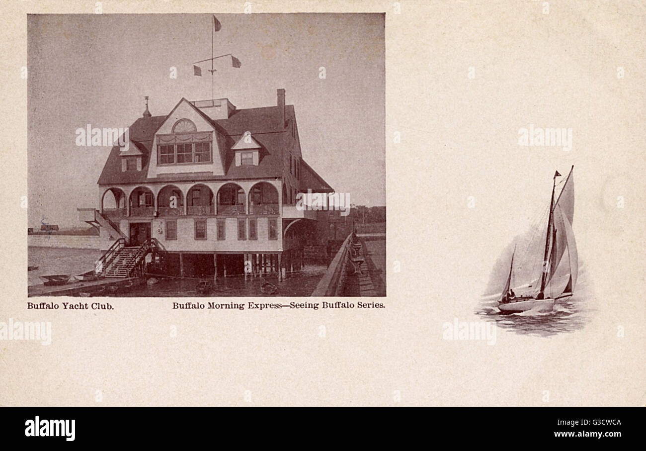 Buffalo Yacht Club, Buffalo, Bundesstaat New York, USA Stockfoto