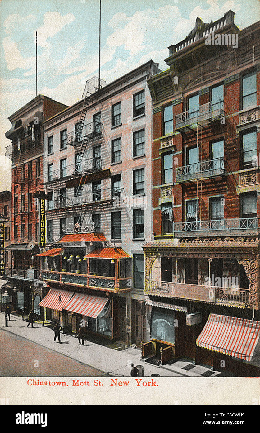 Mott Street, Chinatown, New York City, USA Stockfoto