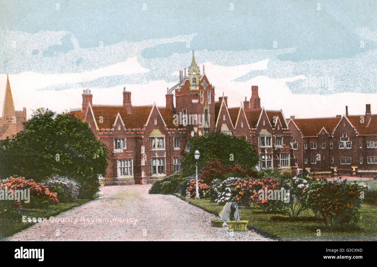 Essex County Lunatic Asylum in Warley Hill, Brentwood Stockfoto