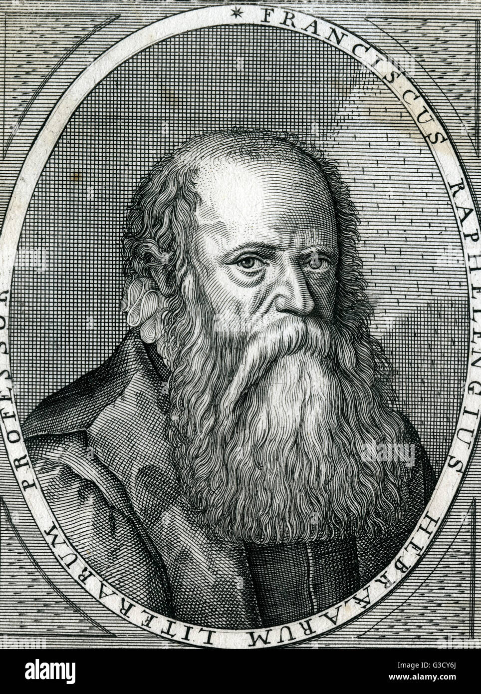 Franciscus Raphelengius - niederländischer Publizist Stockfoto