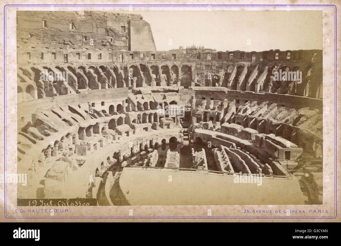 Das Innere des Kolosseums, Rom, Italien Stockfoto