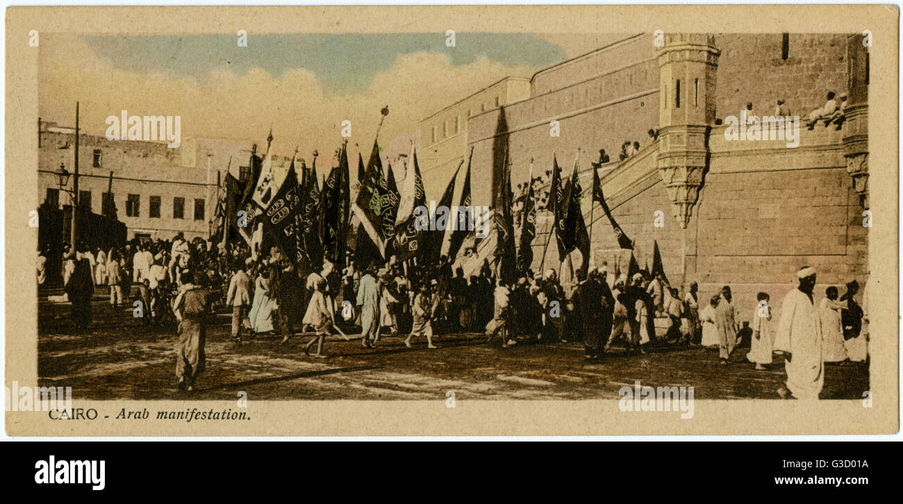 Arabische Manifestation - Cario Stockfoto