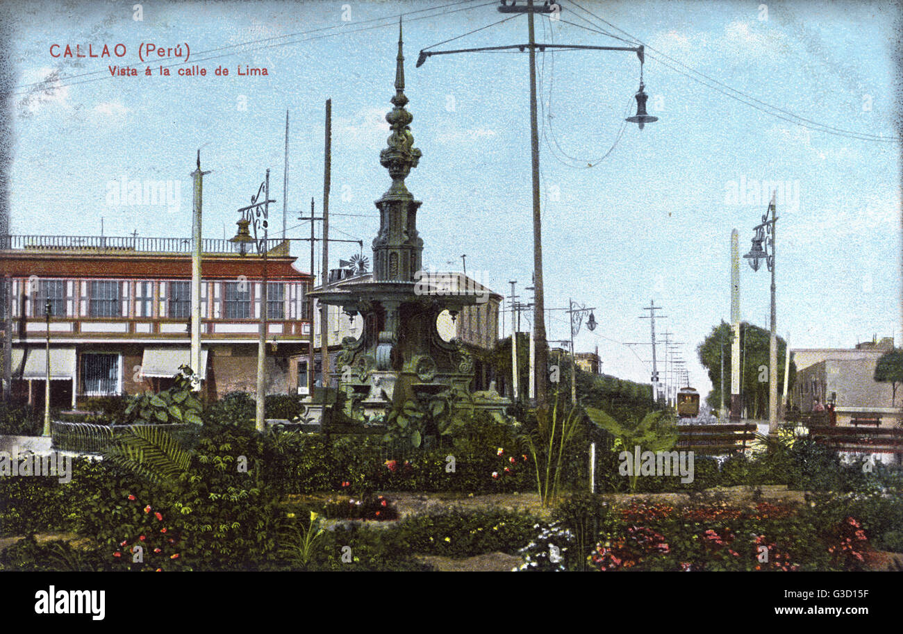 Calle de Lima, Callao, Peru, Südamerika Stockfoto